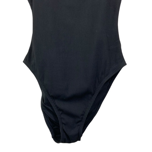 ANDIE The Amalfi One-Piece Swimsuit Black Ribbed Size Small Long Torso i14 - Picture 5 of 12